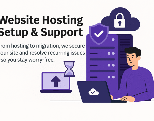 website hosting set up and support