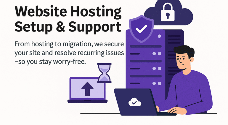 website hosting set up and support